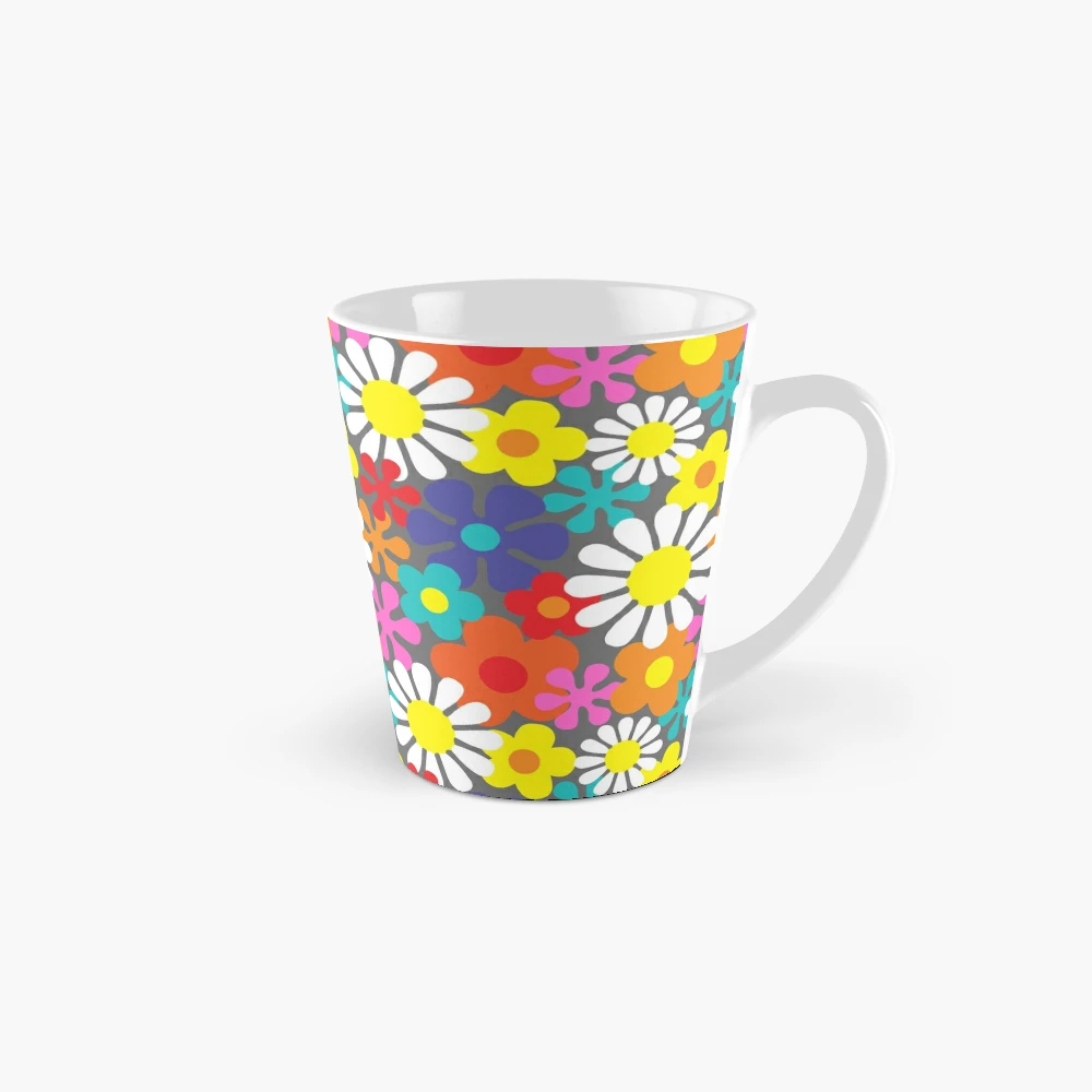 Funky Hippie Flower Power Pattern Coffee Mug for Sale by HotHibiscus