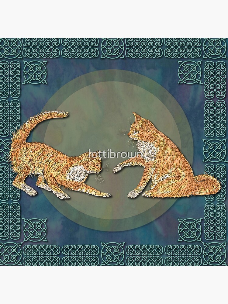 Celtic Cats - Ginger Cats by lottibrown