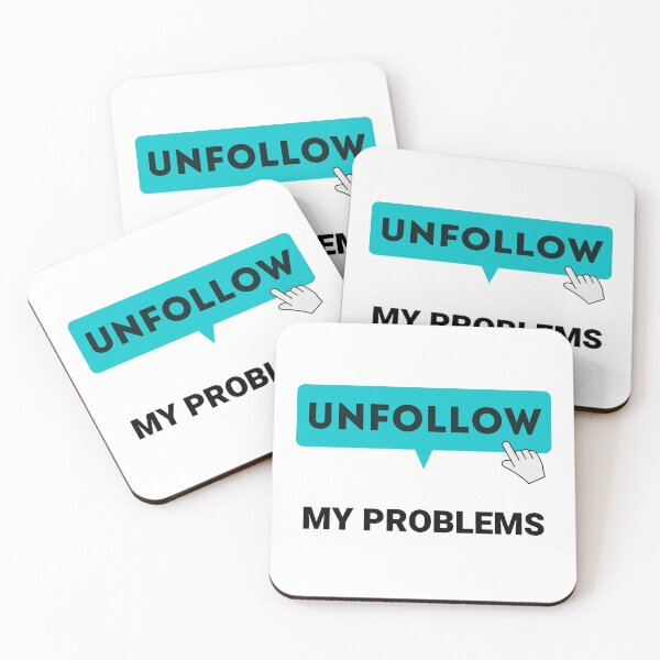 Item preview, Unfollow my problems design designed and sold by scorpiorules.