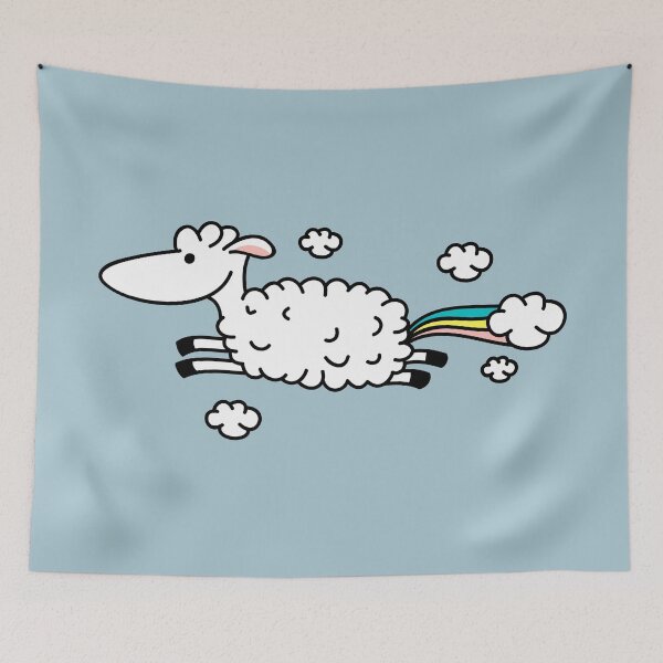 Item preview, Funny sheep with sheep clouds designed and sold by spontania.