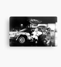 BTTF Metal Print