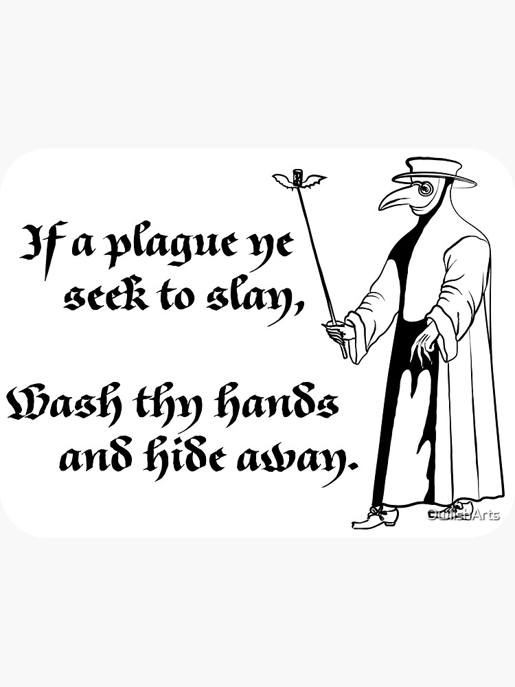 Thumbnail 3 of 3, Sticker, Plague Riddle designed and sold by OwlishArts.
