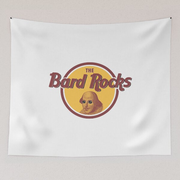 Item preview, The Bard Rocks - white background designed and sold by Bardly-Legal.