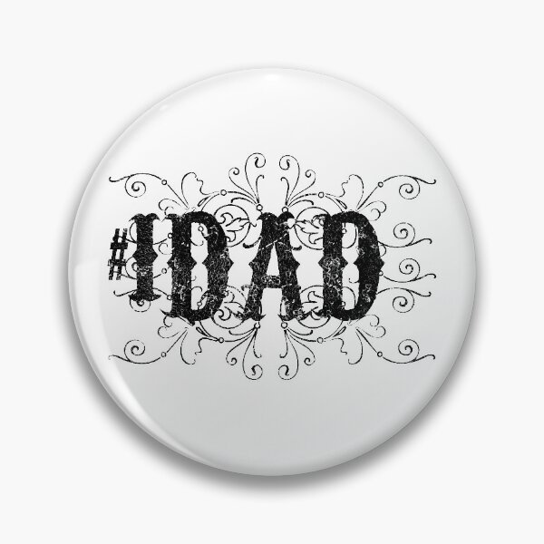 Item preview, Dad rustic black lettering with filigree number 1 DAD designed and sold by Fashionmonger.