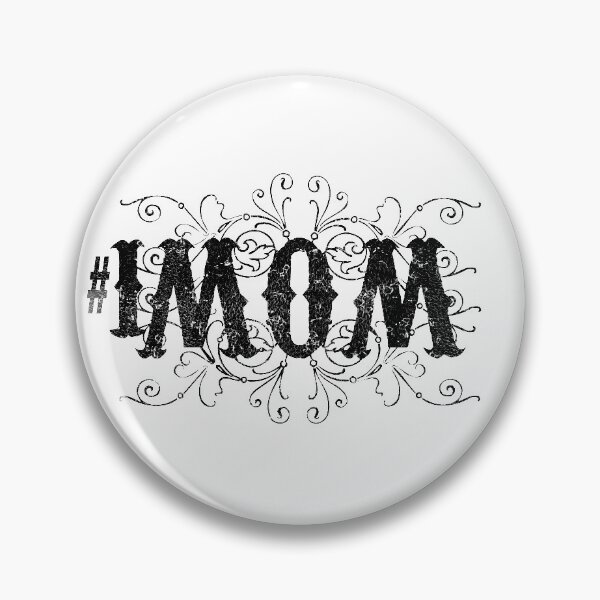 Item preview, Mom rustic black lettering with filigree number 1 MOM designed and sold by Fashionmonger.