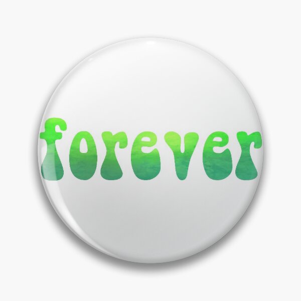 Item preview, forever green watercolor brush lettering designed and sold by Fashionmonger.