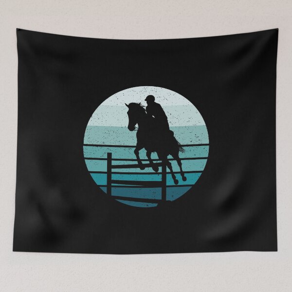 Item preview, Retro Equestrian Horse Jumping designed and sold by EstelleStar.