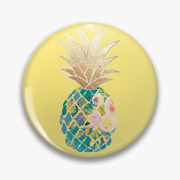 Artikelvorschau, Aloha Ananas, Petrol + Goldimitat entworfen und verkauft von PixDezines.