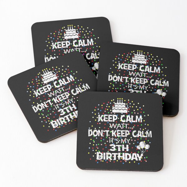 Item preview, Keep Calm 3 Years Old 3rd B-Day Birthday Gift Idea  designed and sold by Grabitees.