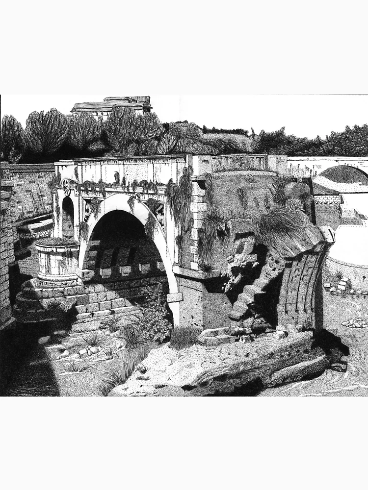 Thumbnail 6 of 6, Pullover Hoodie, Ponte Rotto designed and sold by Pete Bottomley.