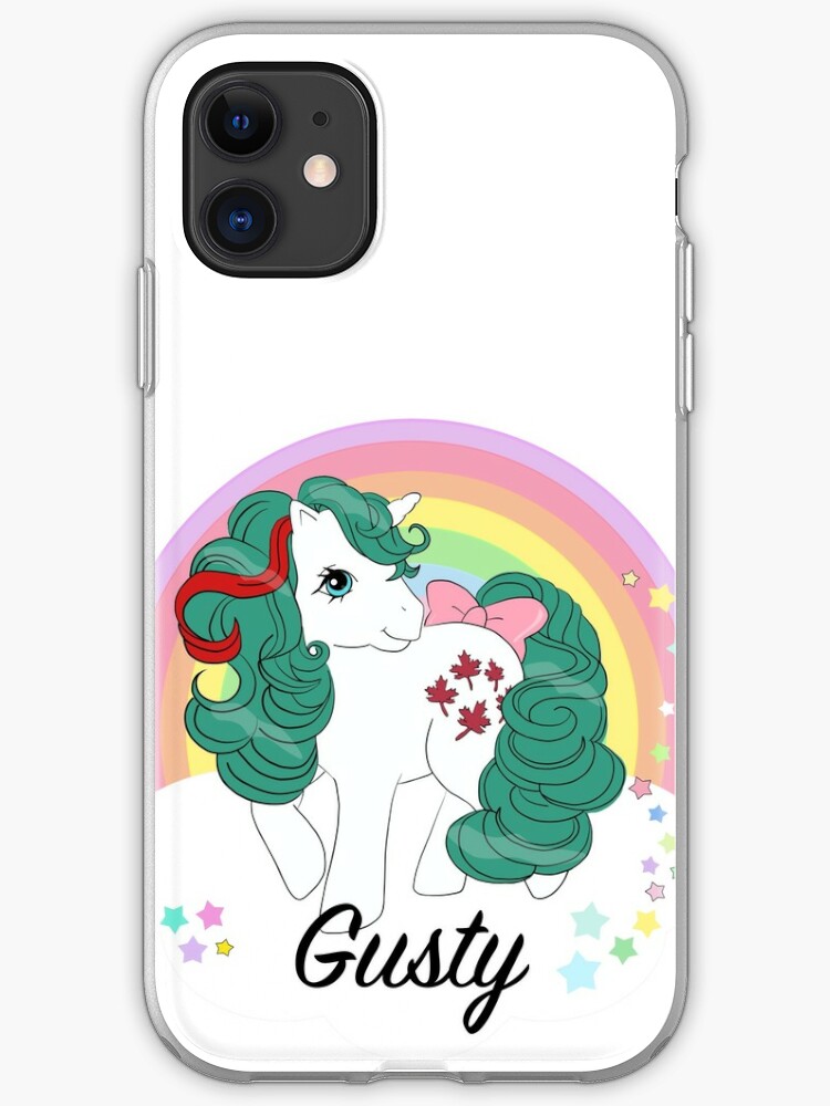 Gusty Autumn Fall Leaves Pony Iphone Case Cover By Serelagattaart Redbubble