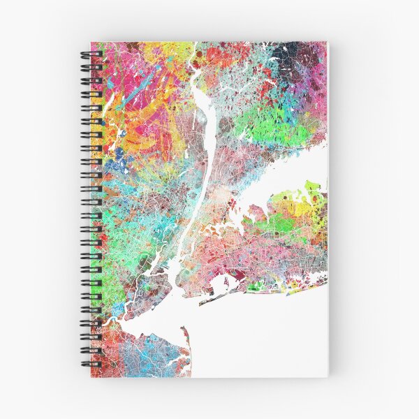Item preview, New York splash painting map designed and sold by nicksman.