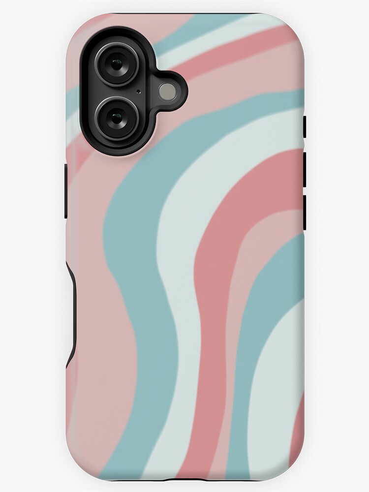 Thumbnail 1 of 4, iPhone Case, Aesthetic wallpaper with color lines designed and sold by Pastel-PaletteD.