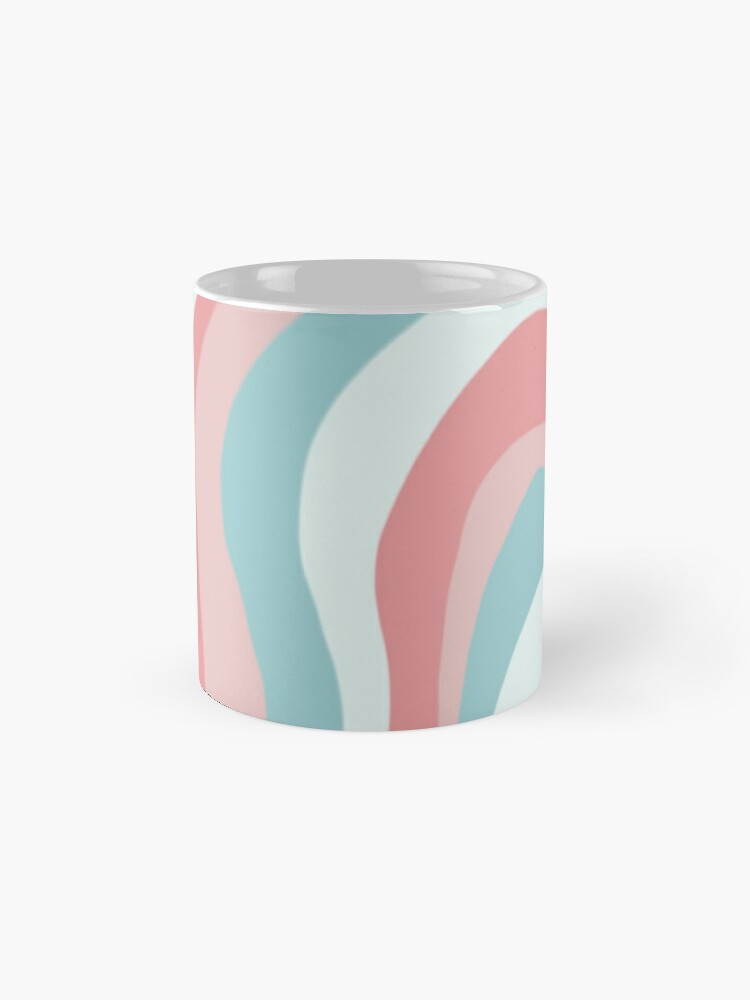 Teal coffee mug aesthetic, turquoise