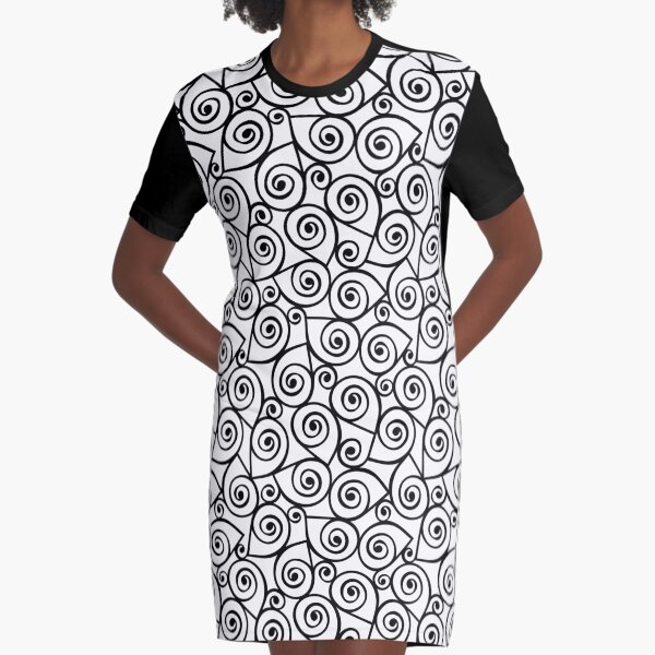 Snails Pattern I Graphic T-Shirt Dress