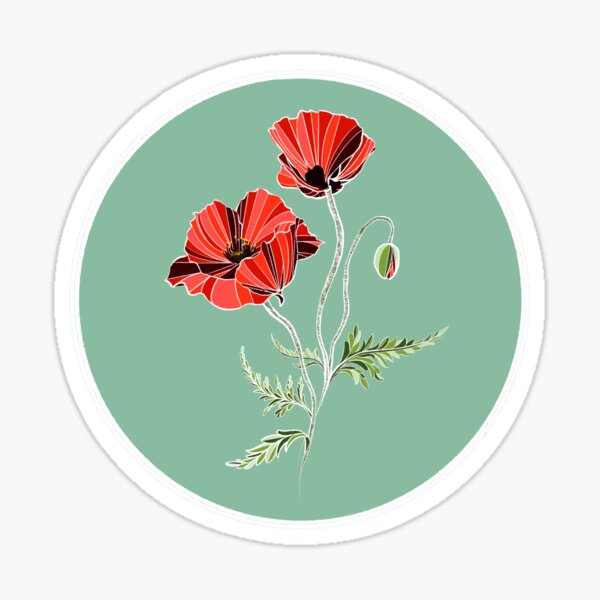 Item preview, Red Poppies designed and sold by MinMin-Bug.