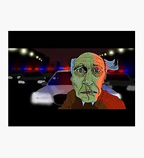 Running from the Cops Photographic Print