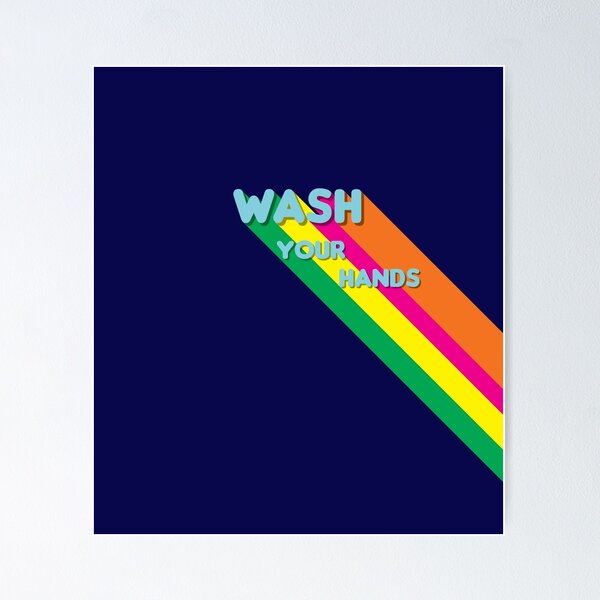 Item preview, Wash Your Hands Long Shadows designed and sold by Civil-Woke.