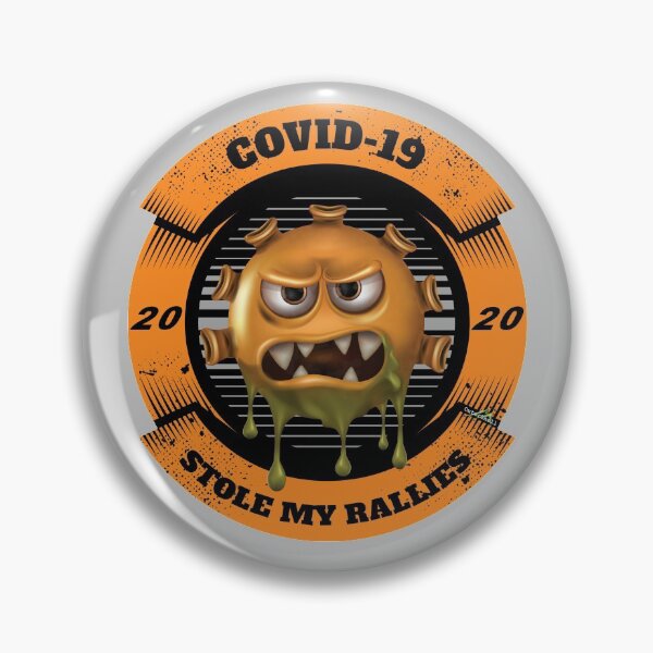 Item preview, Covid-19 CoronaVirus Stole My Rallies Motorcycle Sticker & T-Shirt designed and sold by OuterShellUK.