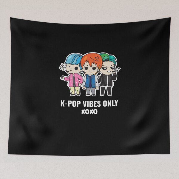 Aperçu de l'œuvre K-Pop vibes only | Kawaii K-Pop Design créée et vendue par ErenStream.