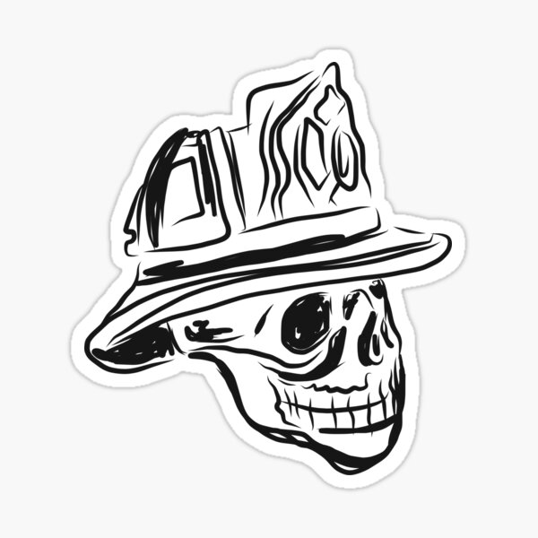 Firefighter Helmet Stickers | Redbubble