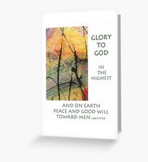 Peace and Goodwill Toward Men Greeting Card