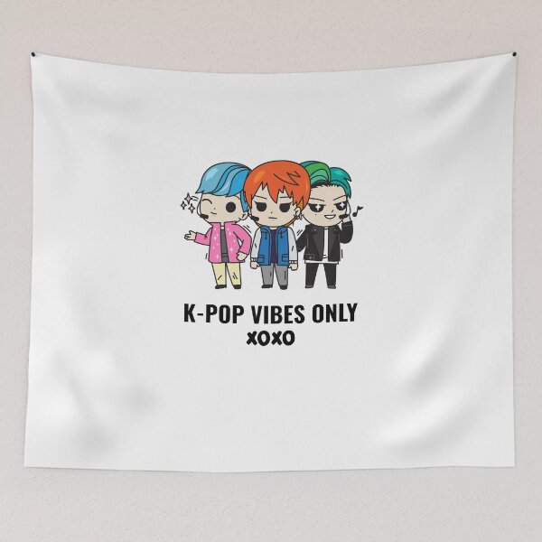 Aperçu de l'œuvre K-Pop vibes only | Kawaii K-Pop Design créée et vendue par ErenStream.