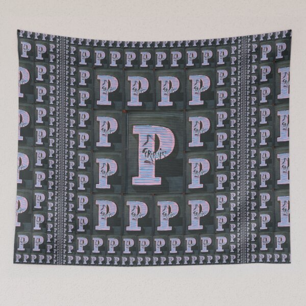 Item preview, CAPITAL LETTER P. MAGIC CARPET Repeated Size Reductions  designed and sold by mister-john.