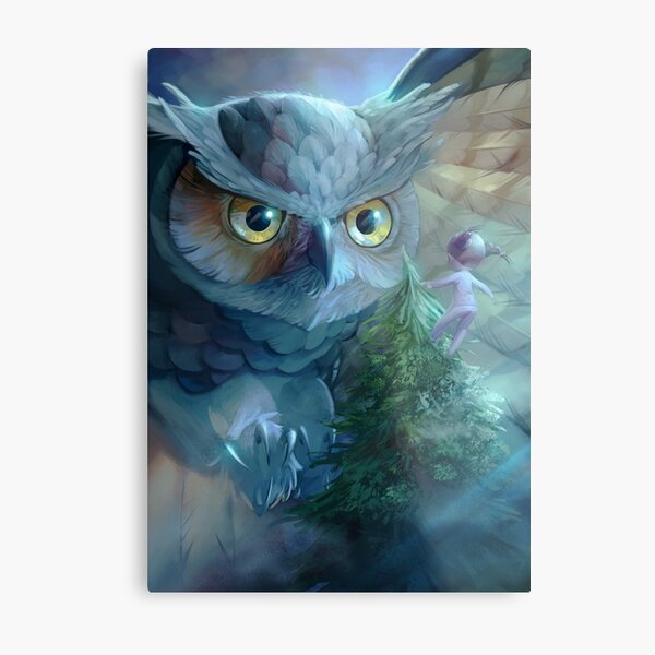 Encounter with the Owl Lámina metálica