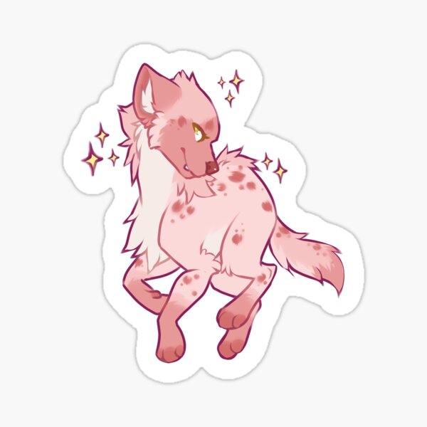 Item preview, fabulous pink hyena designed and sold by Psyche-Hyena.