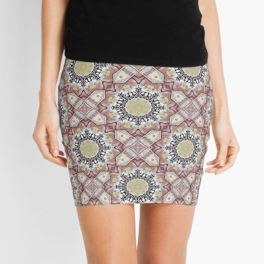 texture pattern 1 Mini Skirt