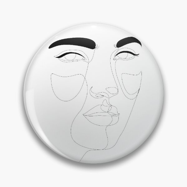 Item preview, Line art woman face designed and sold by OneLinePrint.