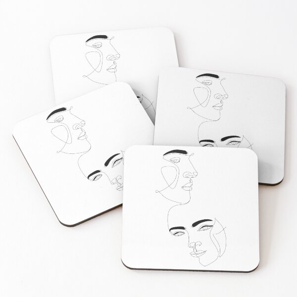 Item preview, Couple one line drawing. Birthday Gift For Him designed and sold by OneLinePrint.