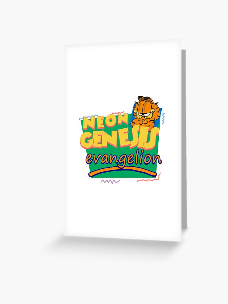 redbubble neon genesis evangelion garfield