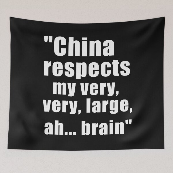 Item preview, China respects my brain. designed and sold by shawaky.