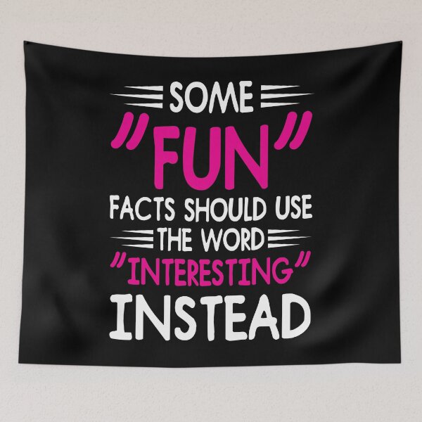 Item preview, Some fun facts (pink design) designed and sold by onum2018.