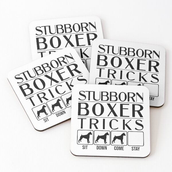 Item preview, Funny Boxer Design: Stubborn Boxer Tricks / Stubborn Dog Tricks, funny gift idea designed and sold by HEJAshirts.