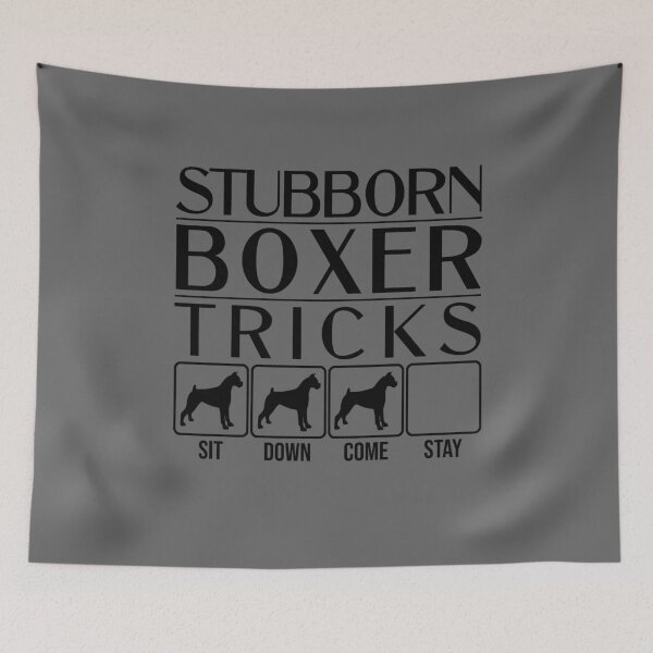 Item preview, Funny Boxer Design: Stubborn Boxer Tricks / Stubborn Dog Tricks, funny gift idea designed and sold by HEJAshirts.