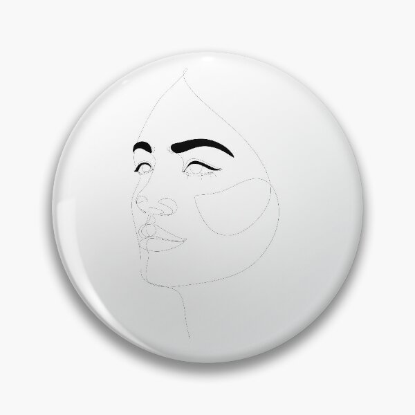 Item preview, Abstract face one drawing. Portrait minimalistic style. Nude line art. Modern continuous line art. Fashion print. Beaty salon art. Art Board Print designed and sold by OneLinePrint.