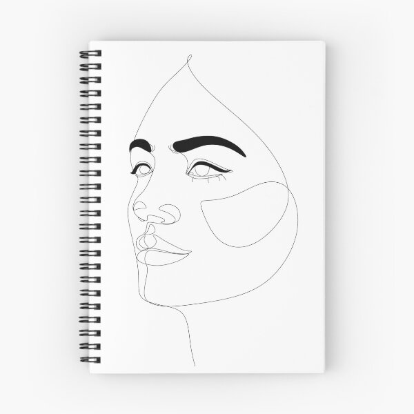 Item preview, Abstract face one drawing. Portrait minimalistic style. Nude line art. Modern continuous line art. Fashion print. Beaty salon art. Art Board Print designed and sold by OneLinePrint.
