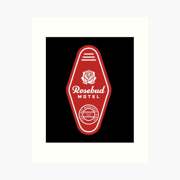 Rosebud Motel Keychain Schitt's Creek Art Print