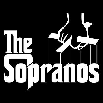 Artwork thumbnail, The Sopranos Logo (The Godfather mashup) (White) by Aguvagu