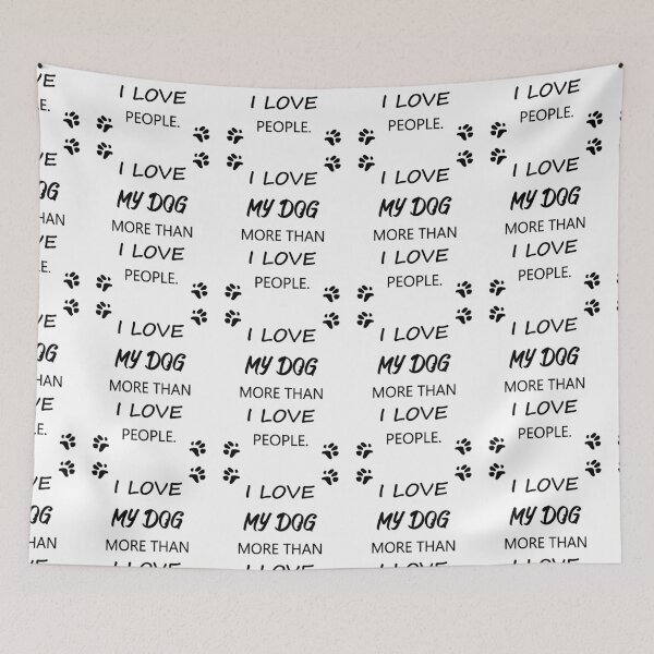 Item preview, I love my dog - black designed and sold by claudiasartwork.