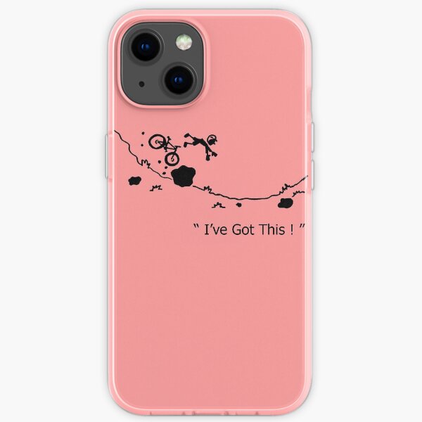 Cycling Crash, Mountain Bike " I've Got This ! " Cartoon iPhone Soft Case