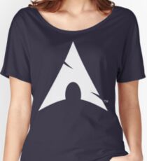 Big-A Arch Linux White Women's Relaxed Fit T-Shirt