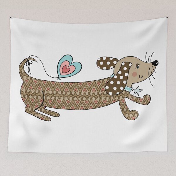 Item preview, Dachshund, Sausage Dog, Dachsie, Doxie Pattern 1 designed and sold by Helen McCartney Designs.