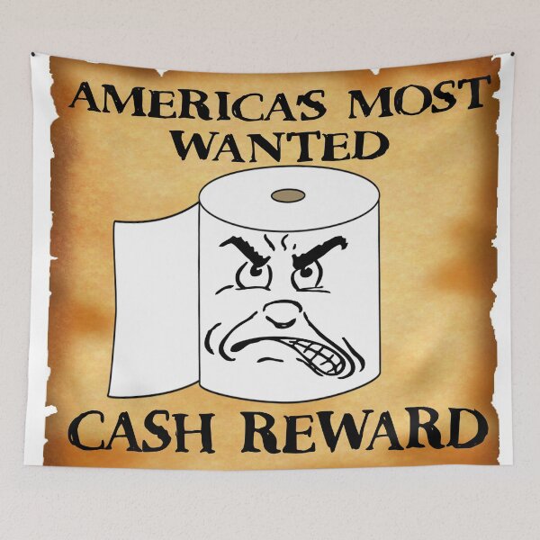Item preview, AMERICA'S MOST WANTED - TOILET PAPER designed and sold by CalliopeSt.