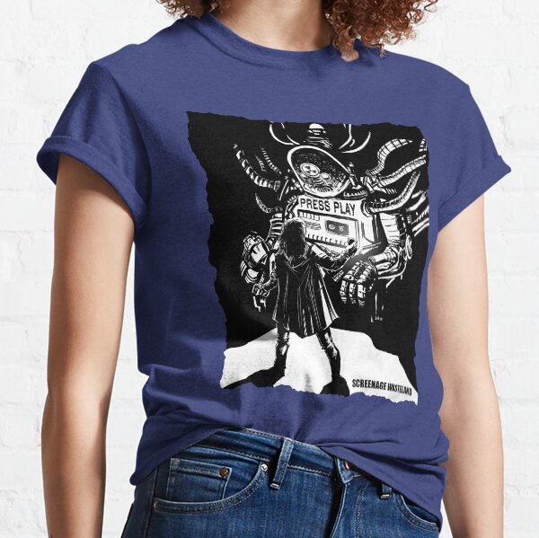 Press Play (Black & White) Classic T-Shirt