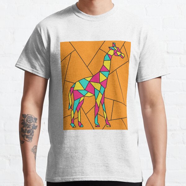Stained Glass Giraffe Classic T-Shirt