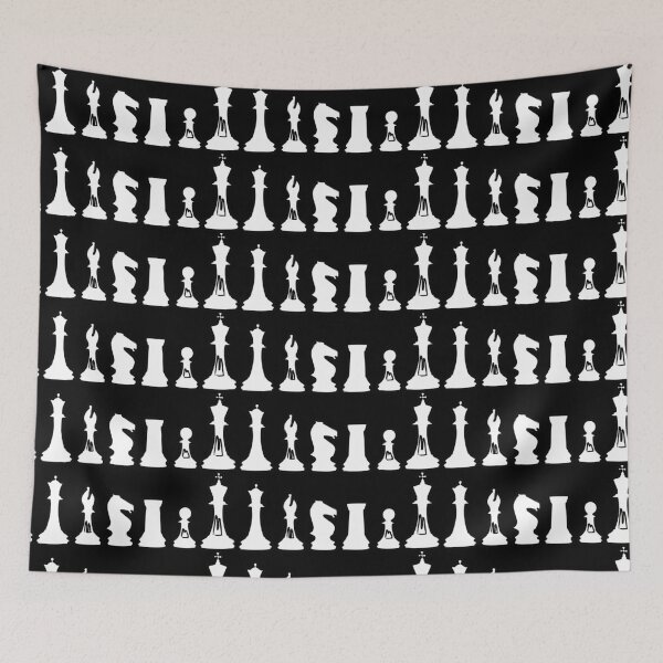 Item preview, Chess, chess pieces white designed and sold by claudiasartwork.